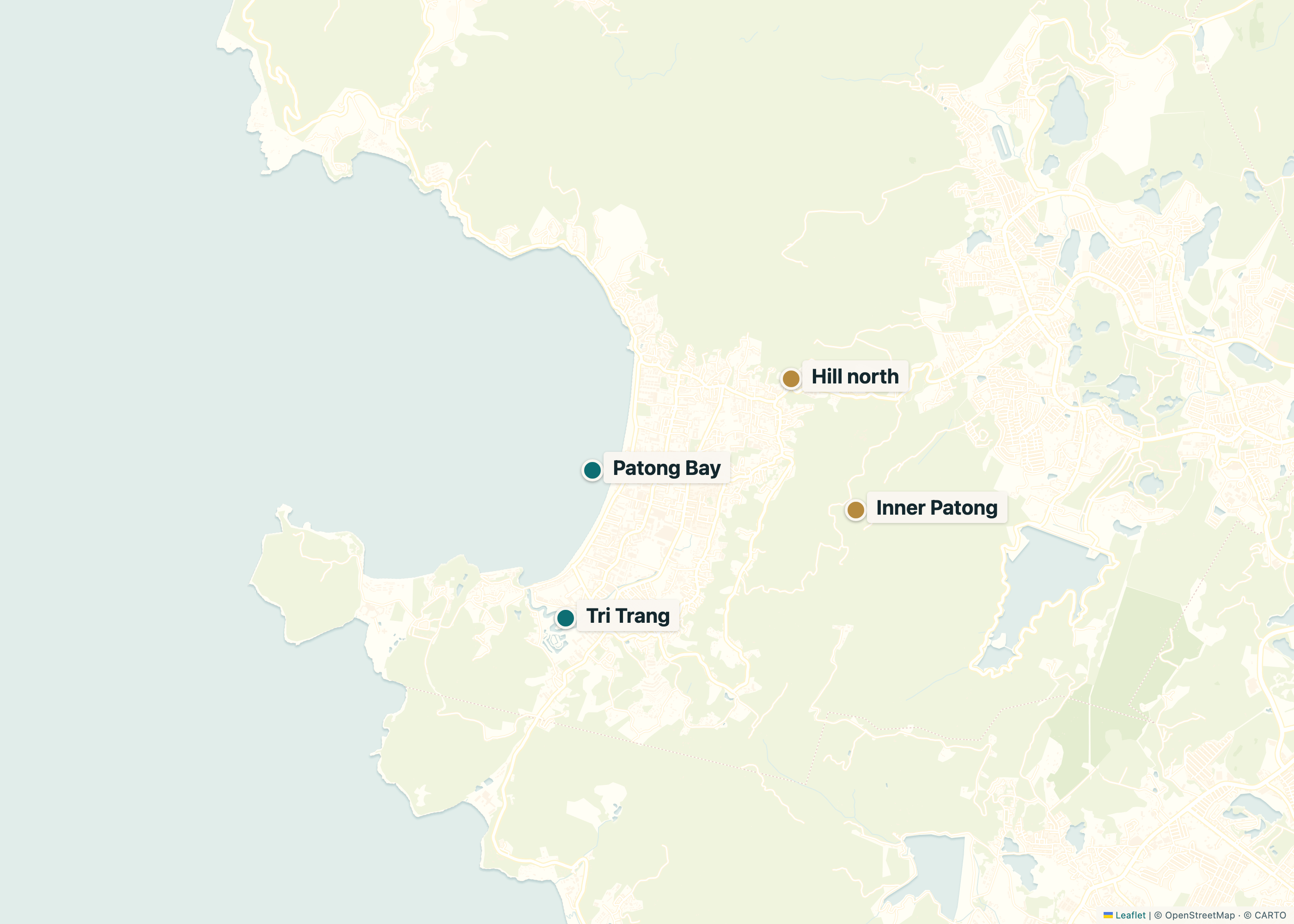 Patong district map
