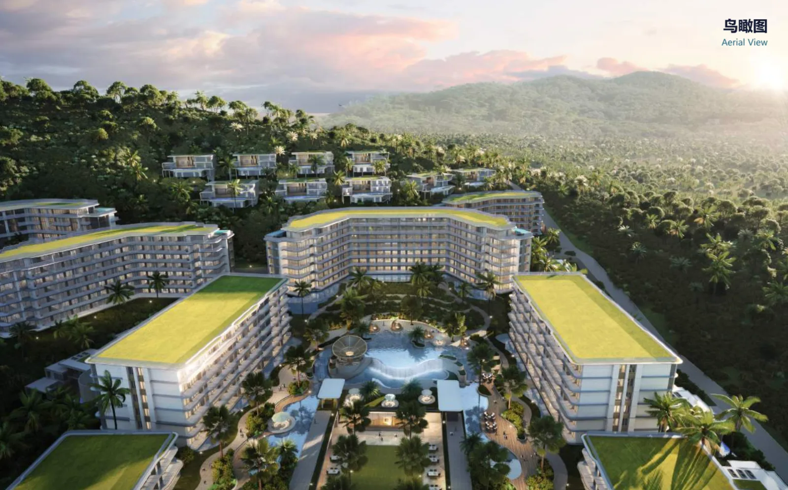 Ayana Heights aerial masterplan schematic