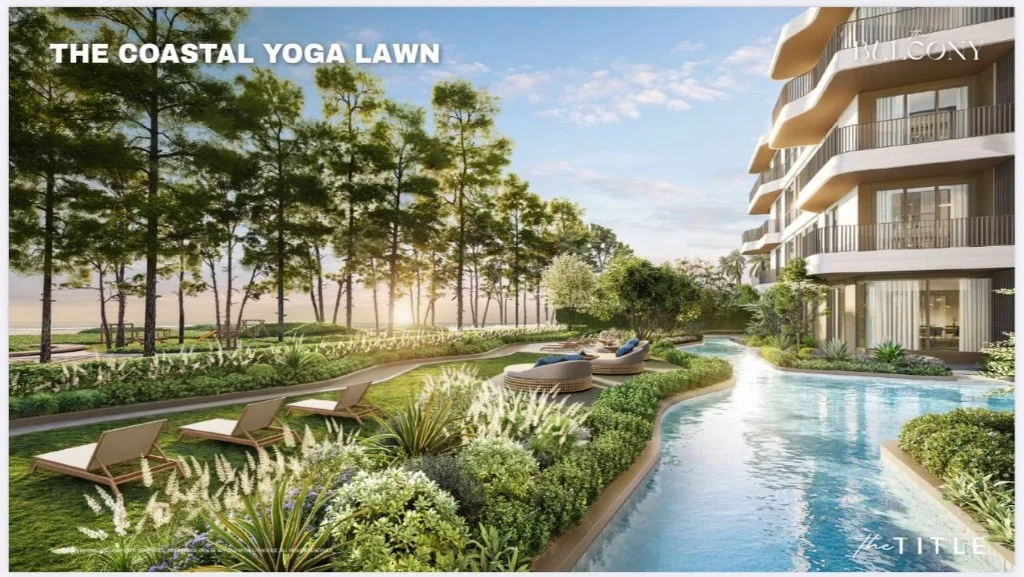 The Title Balcony coastal yoga lawn and building exterior