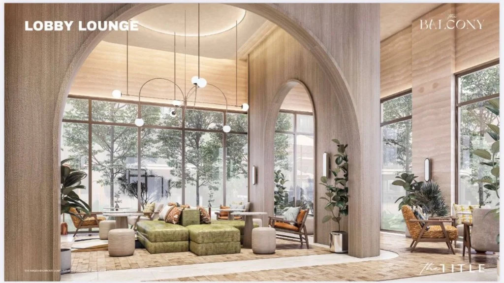 The Title Balcony lobby lounge interior
