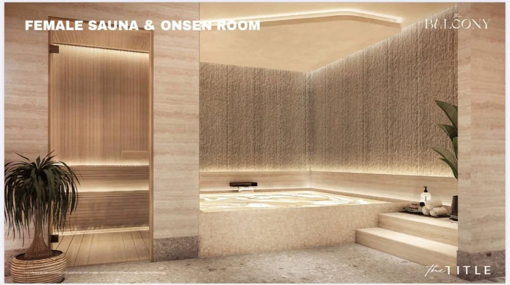 The Title Balcony female sauna and onsen room
