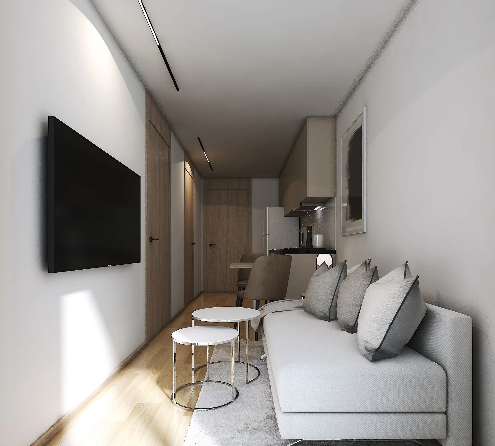 VIP Space Odyssey 1-bedroom interior living render