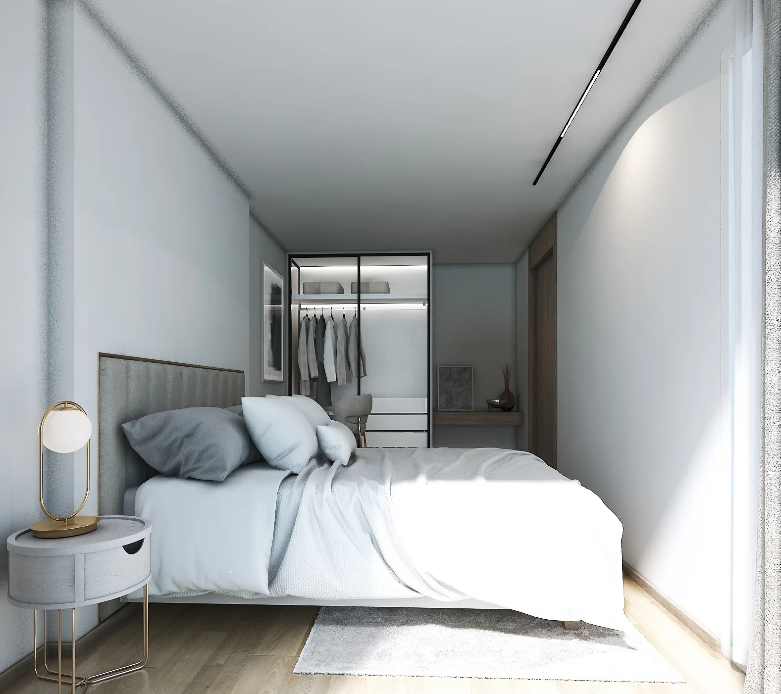 VIP Space Odyssey 1-bedroom interior bedroom render