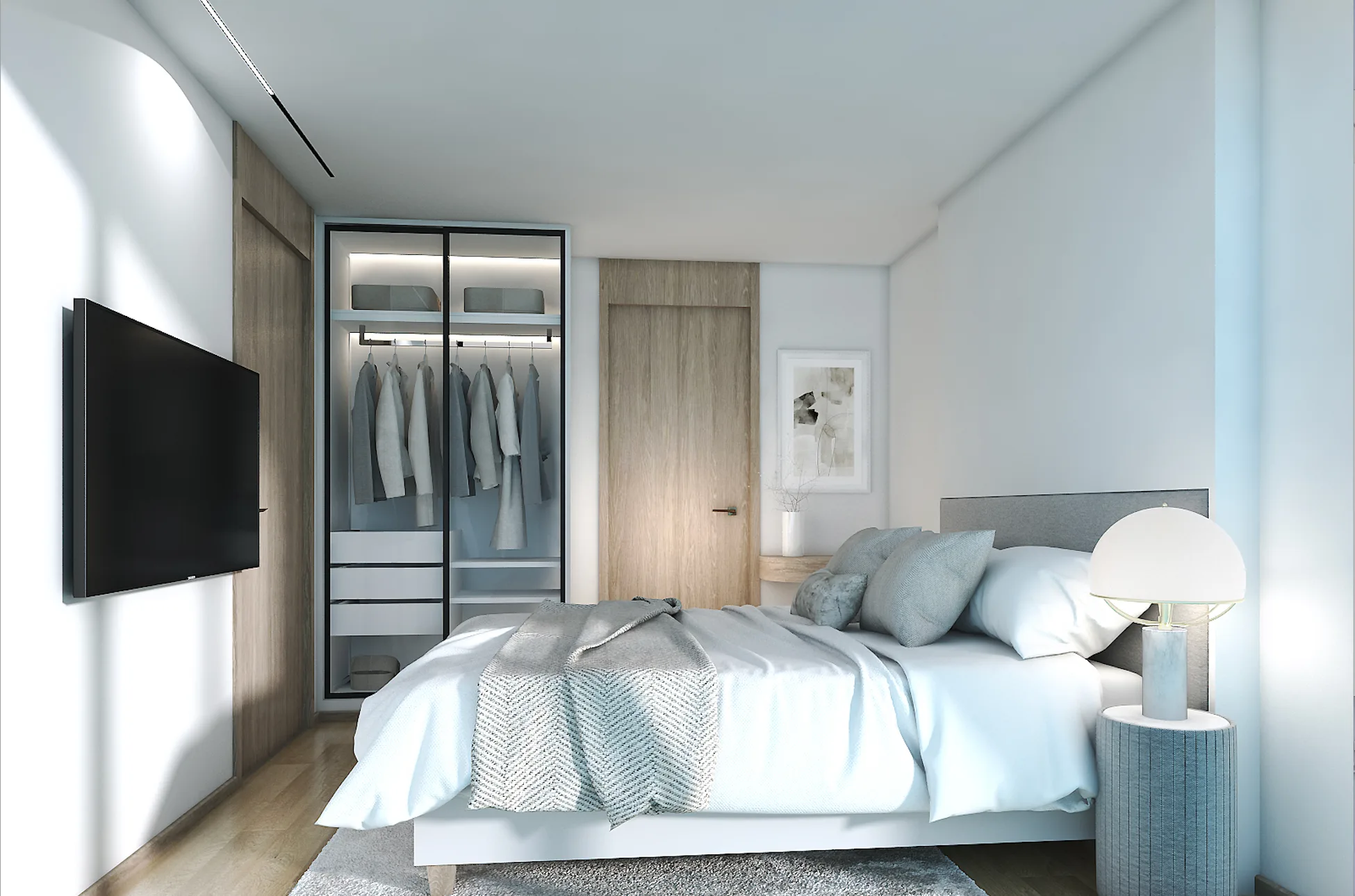VIP Space Odyssey 2-bedroom first bedroom render