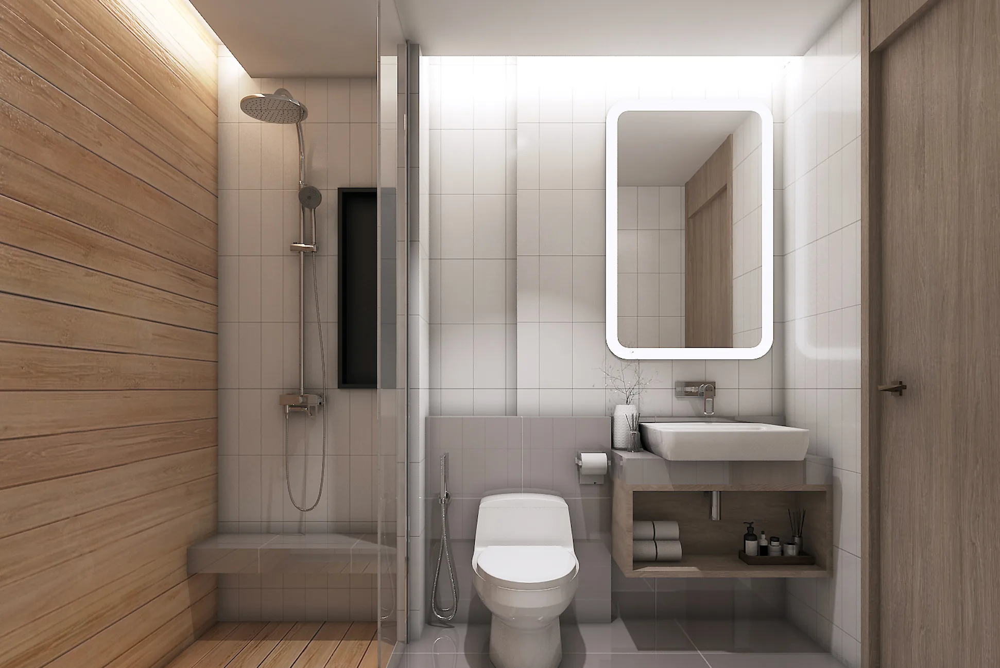 VIP Space Odyssey 2-bedroom second bathroom render