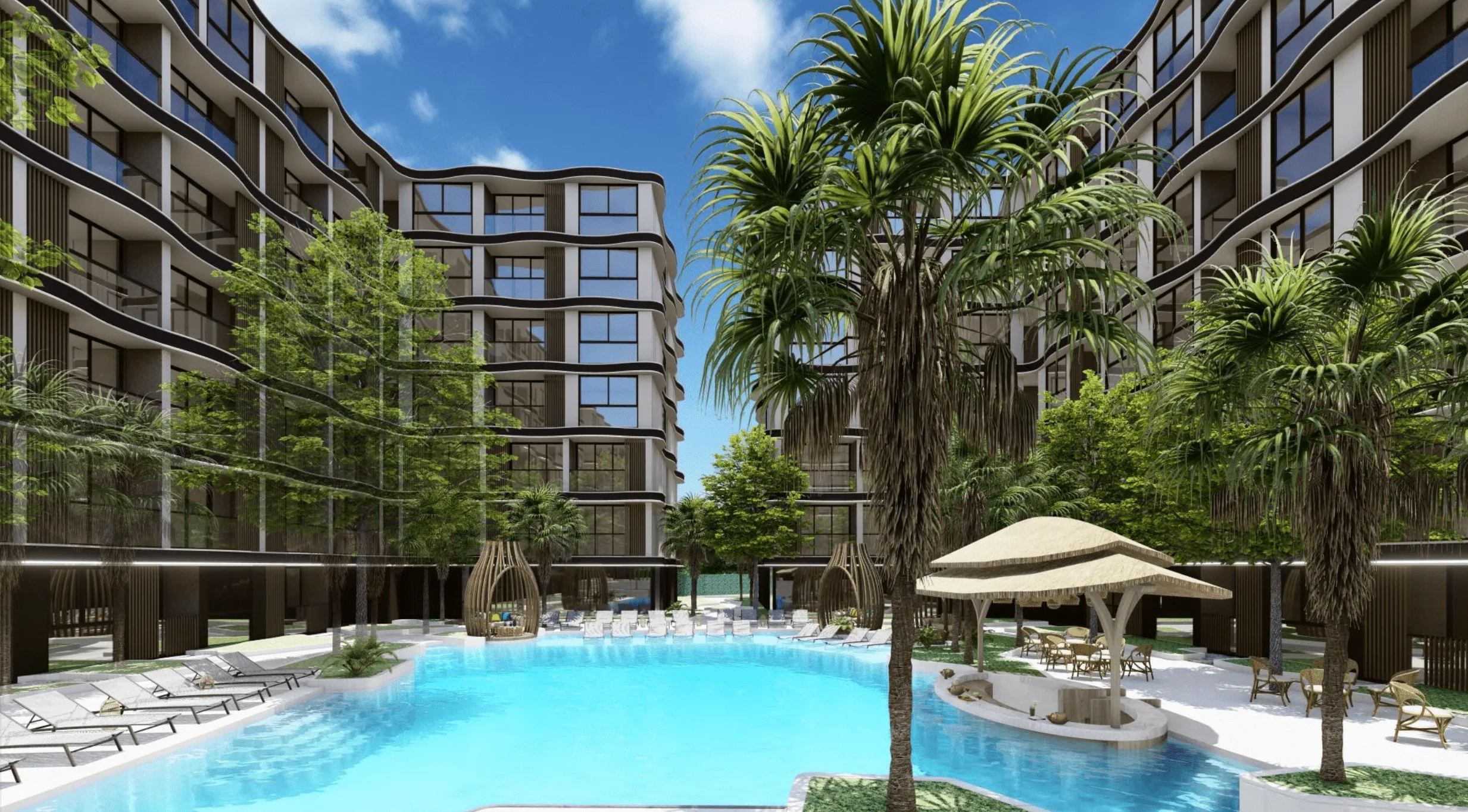 VIP Tropika pool render