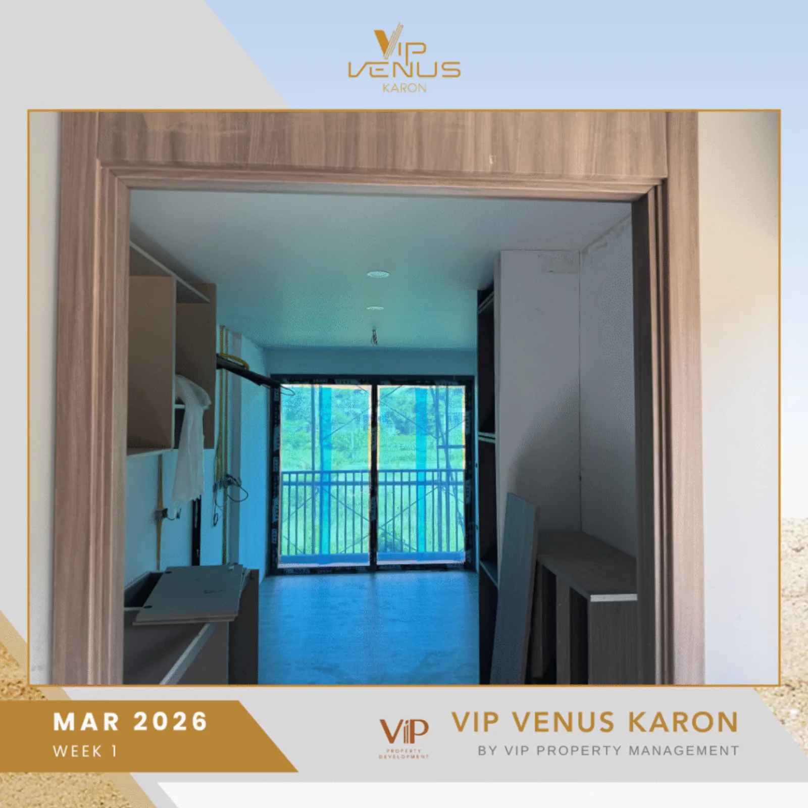 VIP Venus Karon interior fit-out progress March 2026