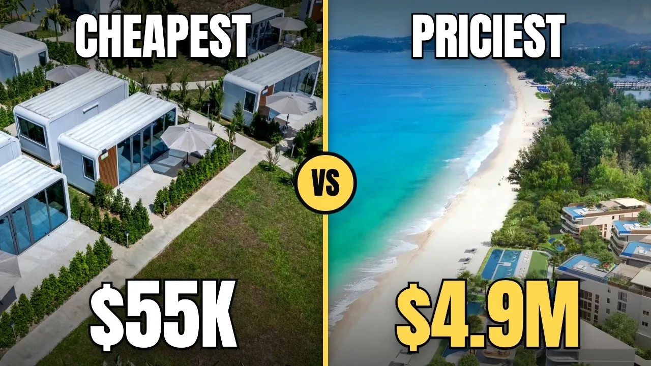 The cheapest and the most expensive apartment in Phuket